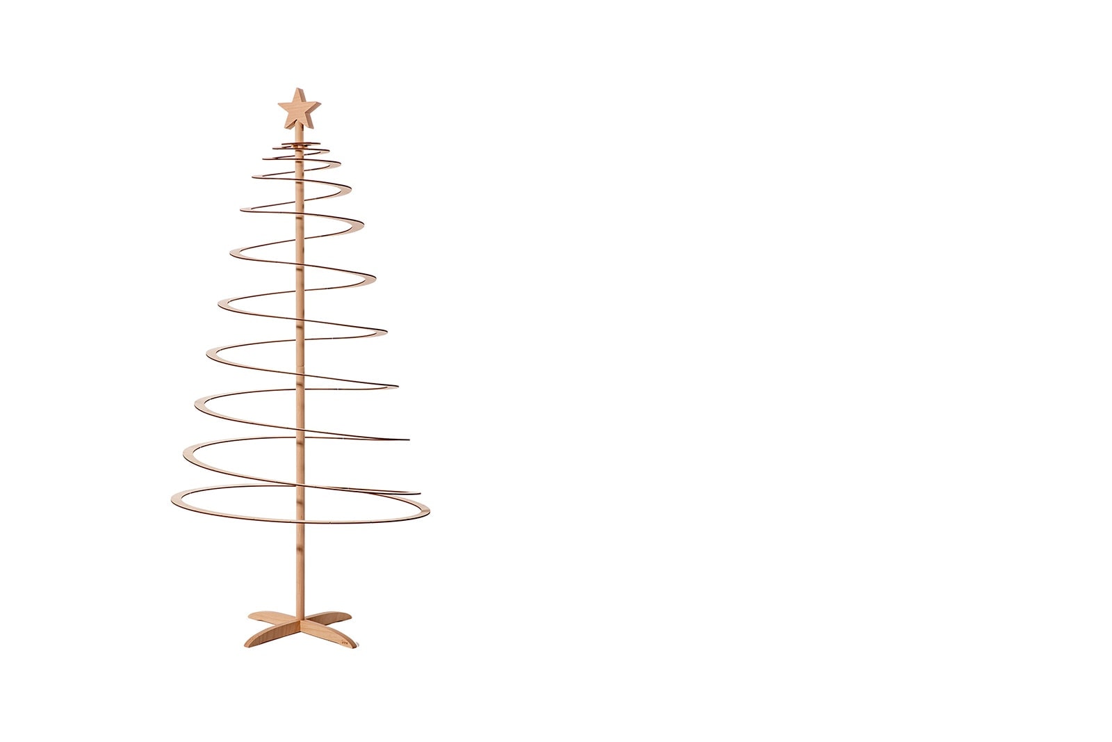 spira houten kerstboom